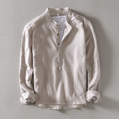 Kyoto Henley Linen Shirt