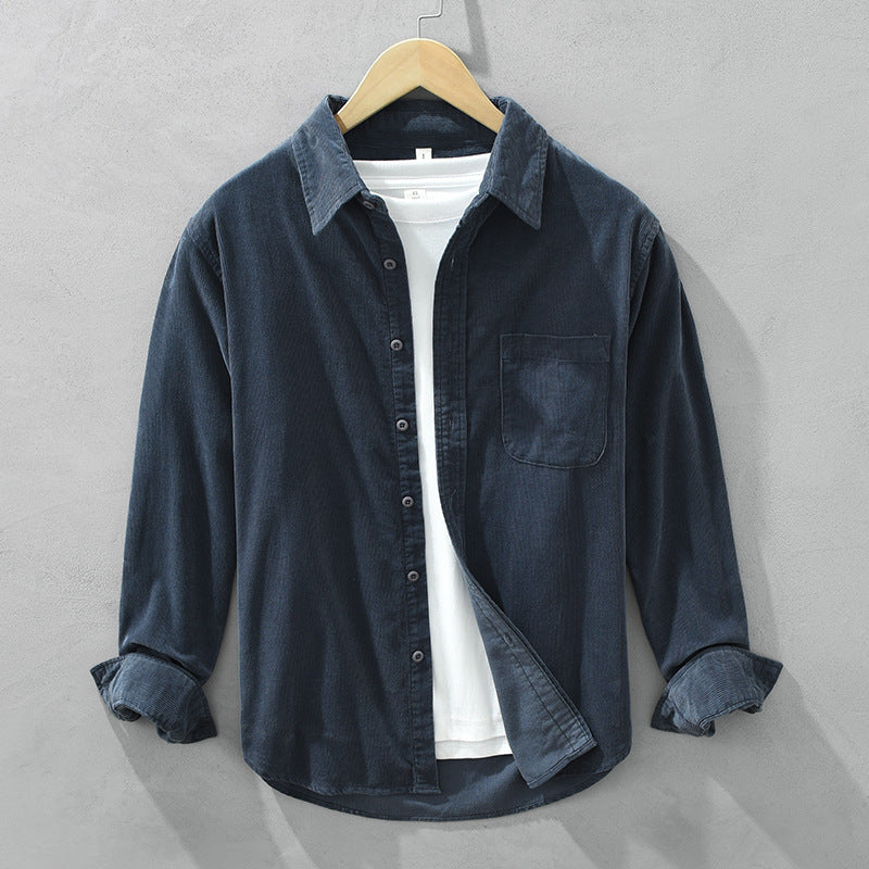 Adrian Morrison | Casual Corduroy Shirt For Men