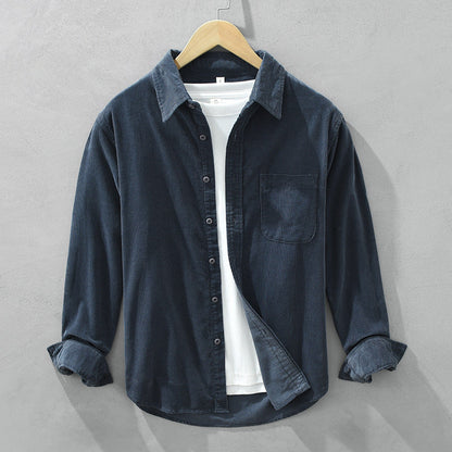Adrian Morrison | Casual Corduroy Shirt For Men