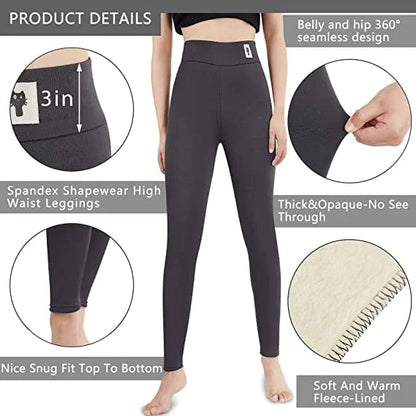 Women's Winter Pants with Warm Fleece Lining - Weatherproof and Stretch