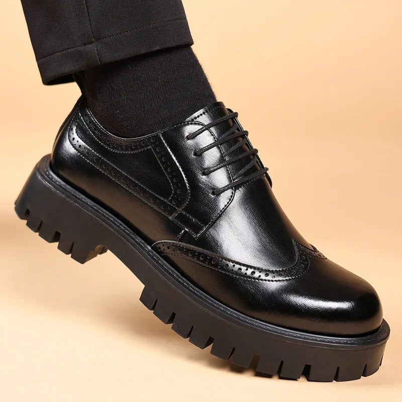 Luxury Oxford Elevator Dress Shoes