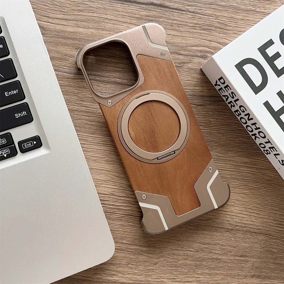 Aereo Wooden & Metal iPhone Case