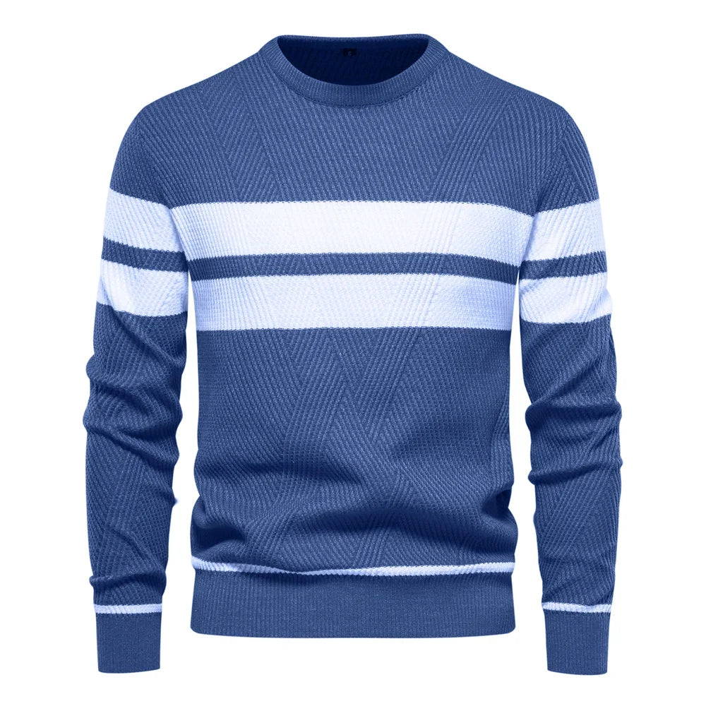 Paul Savin Men’s Slim Fit Crew Neck Knit Sweater