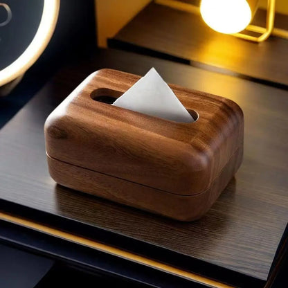 Walnut Tissue Box