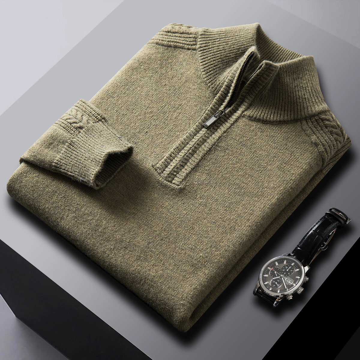 Filippo Lippi Cashmere Zipper-collar Sweater