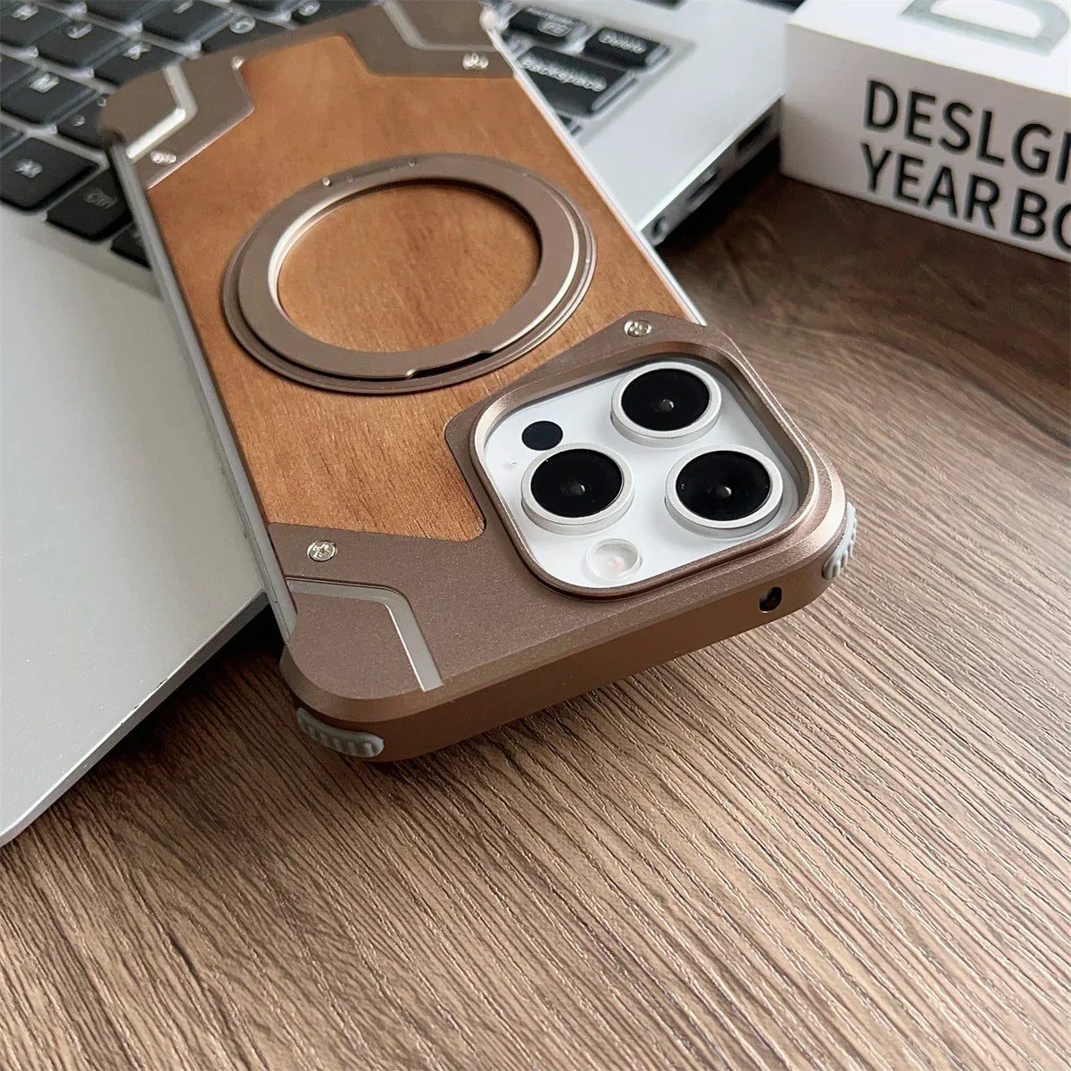 Aereo Wooden & Metal iPhone Case