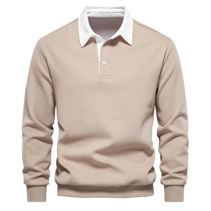 Matteo Sala Men Polo Collar Sweater Long Sleeve