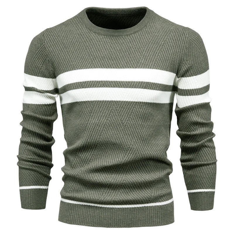 Paul Savin Men’s Slim Fit Crew Neck Knit Sweater