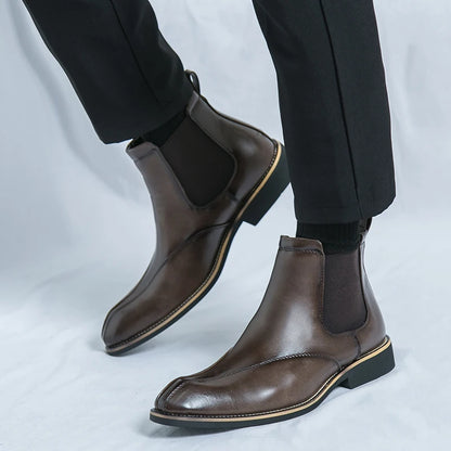 Calvin Leather Chelsea Boots