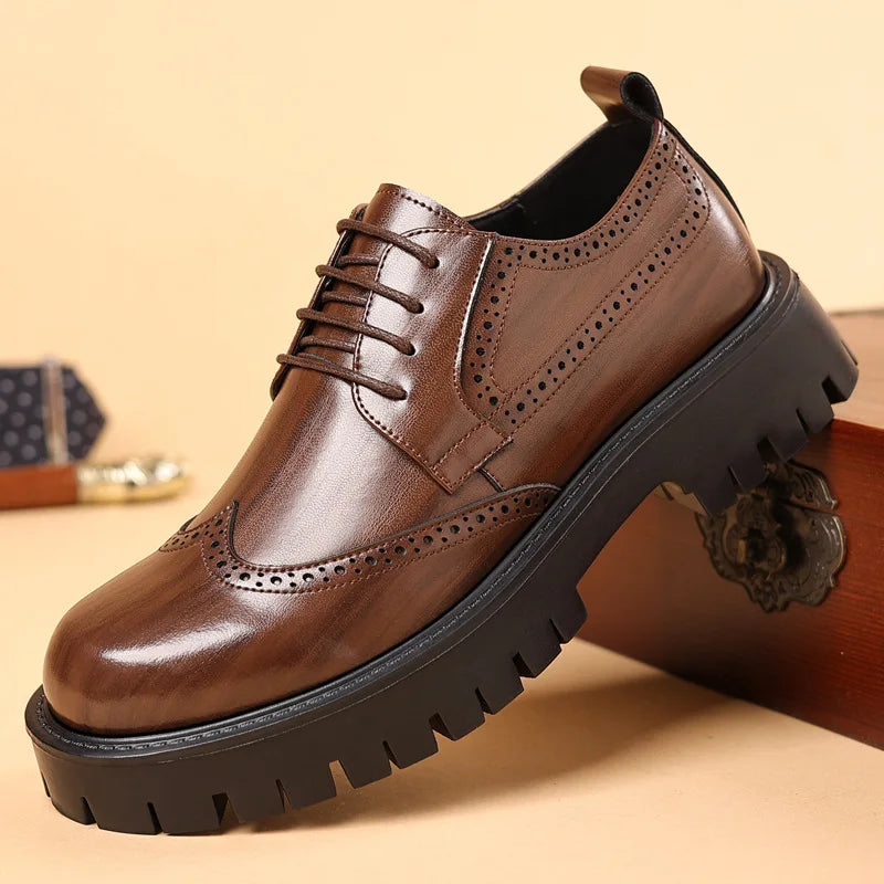 Luxury Oxford Elevator Dress Shoes
