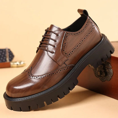 Luxury Oxford Elevator Dress Shoes
