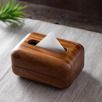 Walnut Tissue Box