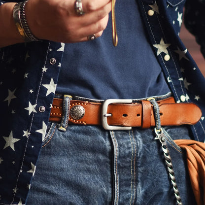 Men's Full Grain Cowhide Leather Belt