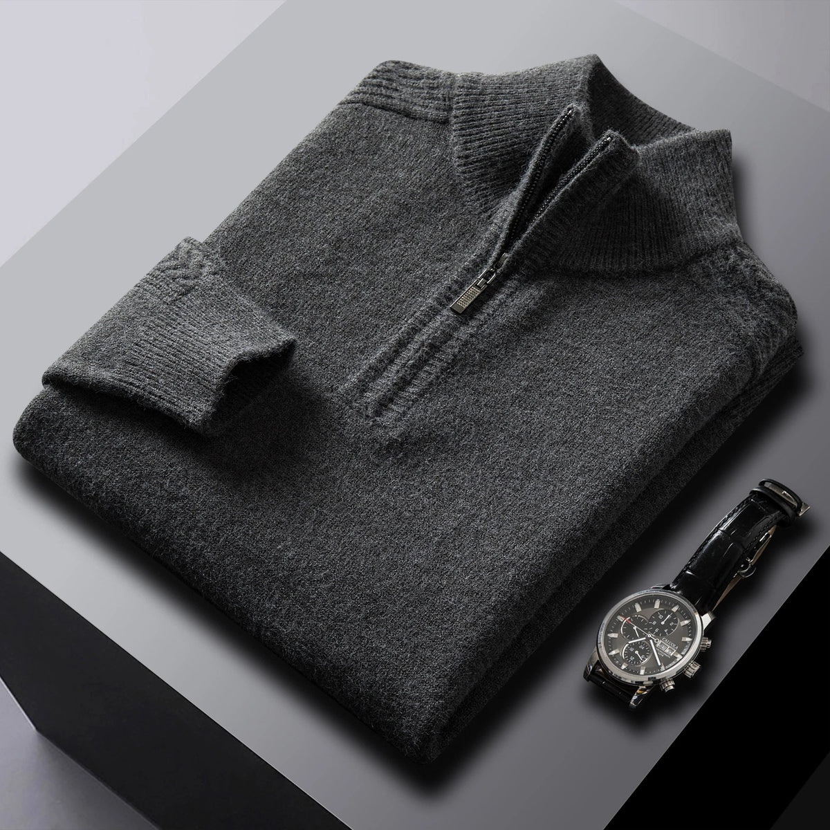 Filippo Lippi Cashmere Zipper-collar Sweater