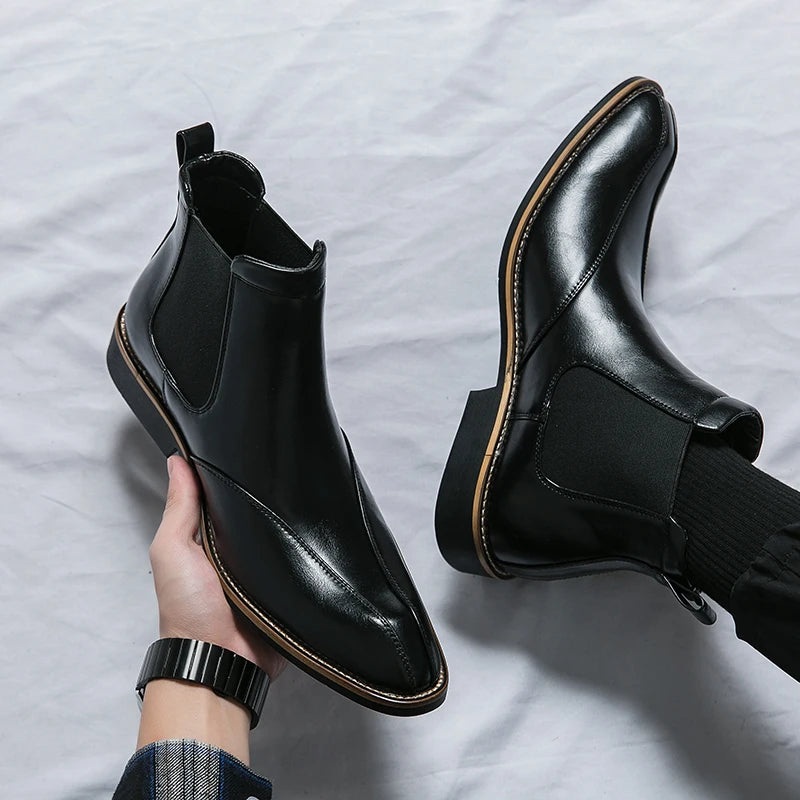 Calvin Leather Chelsea Boots
