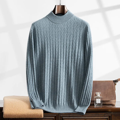 Apollo Cashmere Mock Turtleneck Sweater