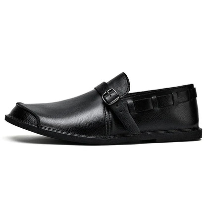 Lorenzo Buckled Leather Loafers