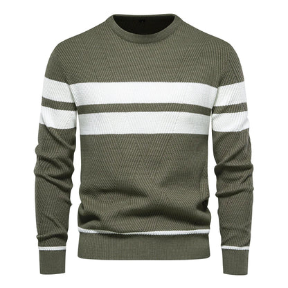 Paul Savin Men’s Slim Fit Crew Neck Knit Sweater