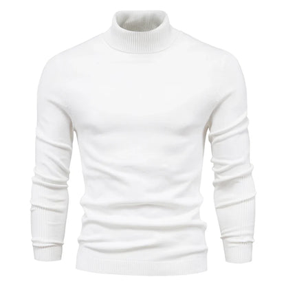 Alessio Moro Men Slim Fit Turtleneck Sweater Warm Winter Knit Pullover