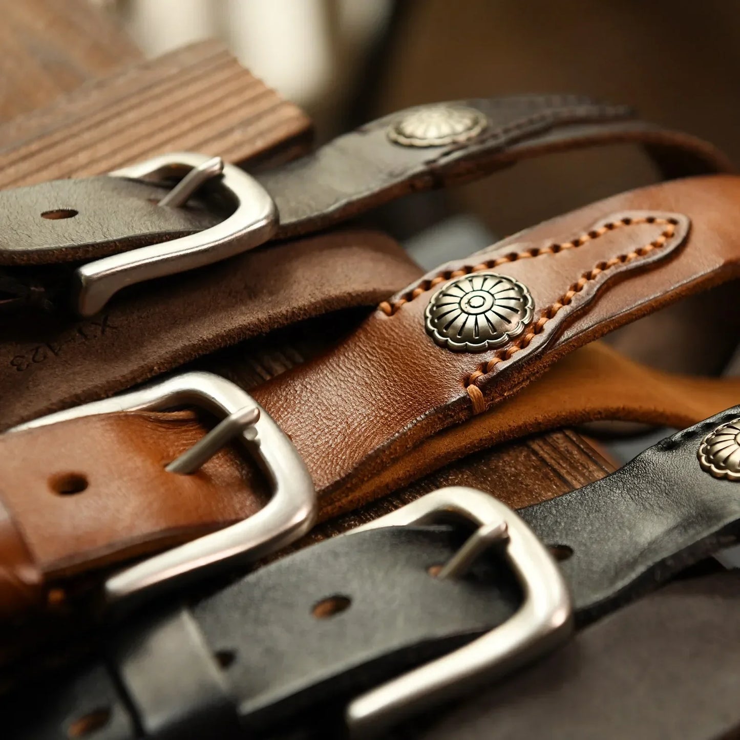Men's Full Grain Cowhide Leather Belt