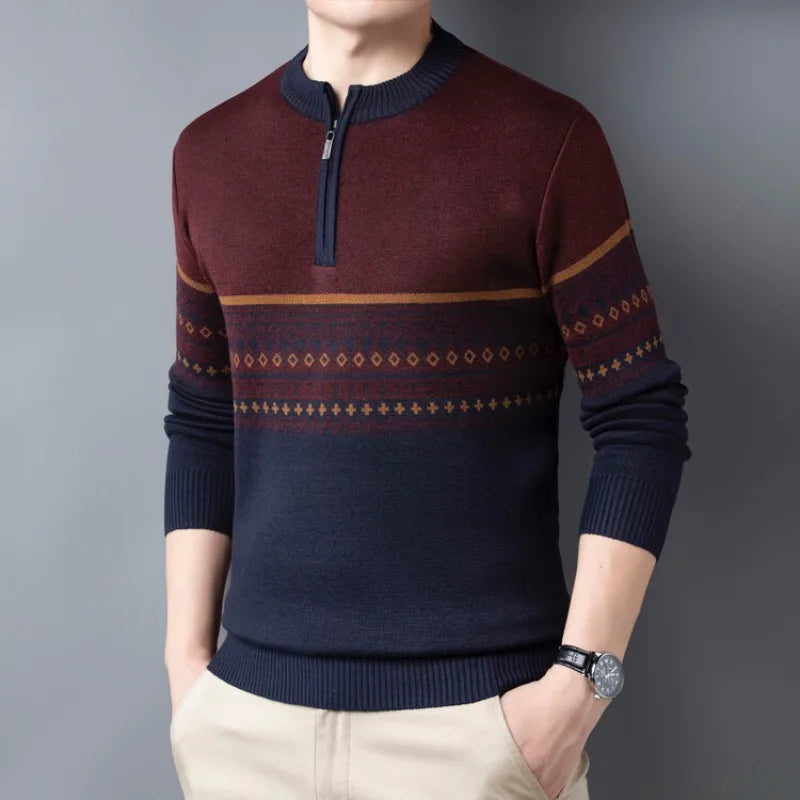 Sanzio Signature Zipper Sweater
