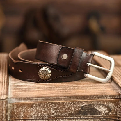 Men's Full Grain Cowhide Leather Belt