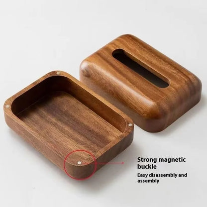 Walnut Tissue Box
