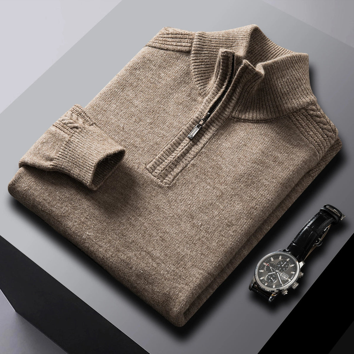 Filippo Lippi Cashmere Zipper-collar Sweater