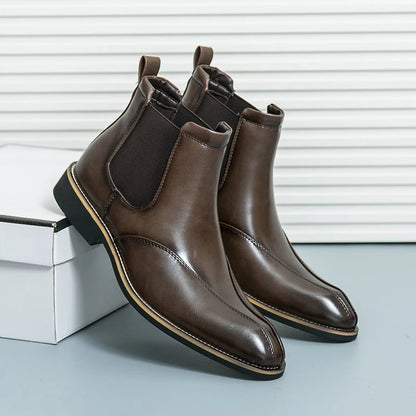 Calvin Leather Chelsea Boots