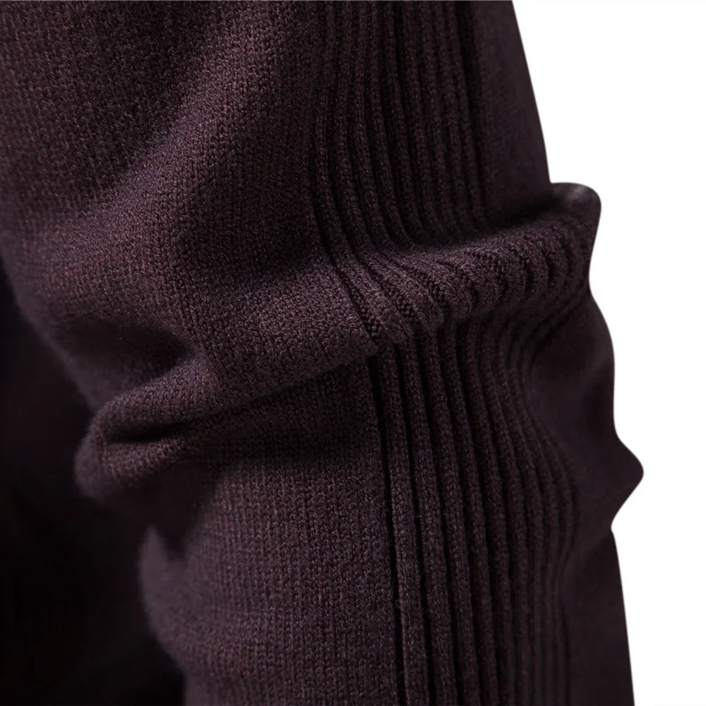 Alessio Moro Men Slim Fit Turtleneck Sweater Warm Winter Knit Pullover