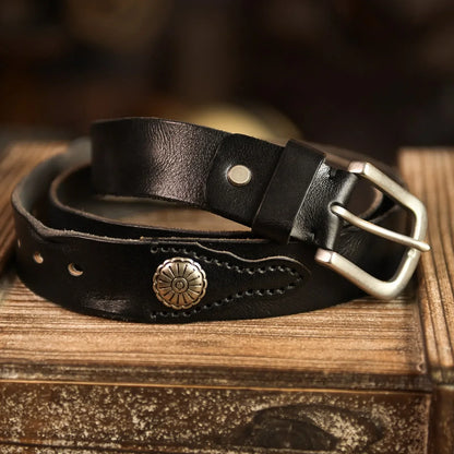 Men's Full Grain Cowhide Leather Belt