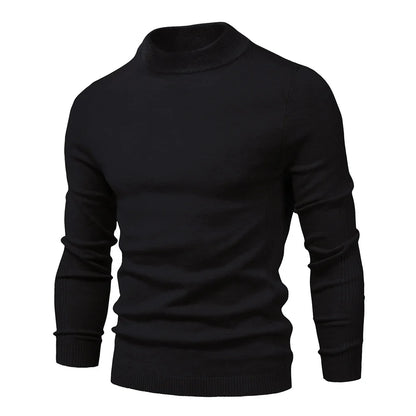 Alessio Moro Men Slim Fit Turtleneck Sweater Warm Winter Knit Pullover