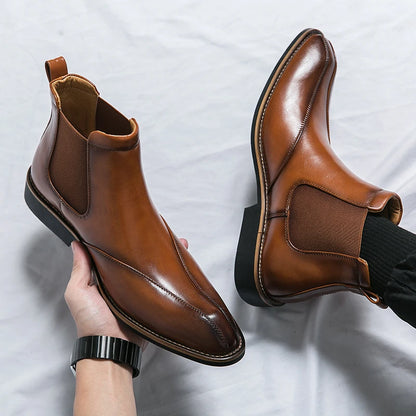 Calvin Leather Chelsea Boots
