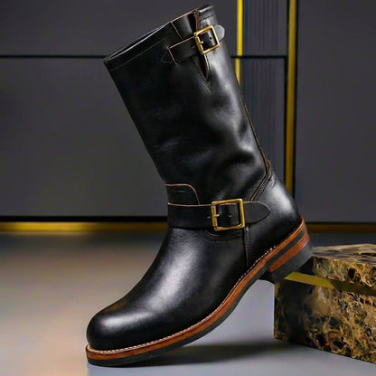 David | Rugged Charm And Premium Vintage Leather Boots
