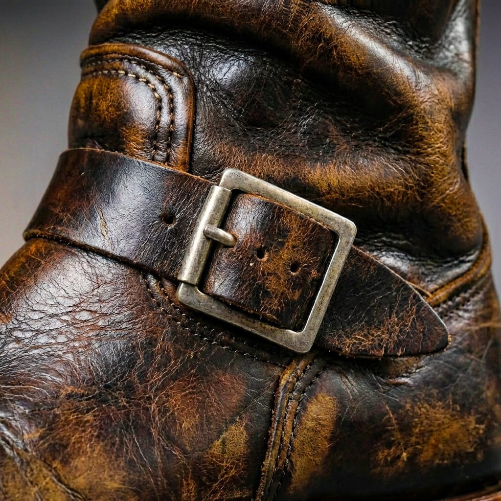 David | Rugged Charm And Premium Vintage Leather Boots
