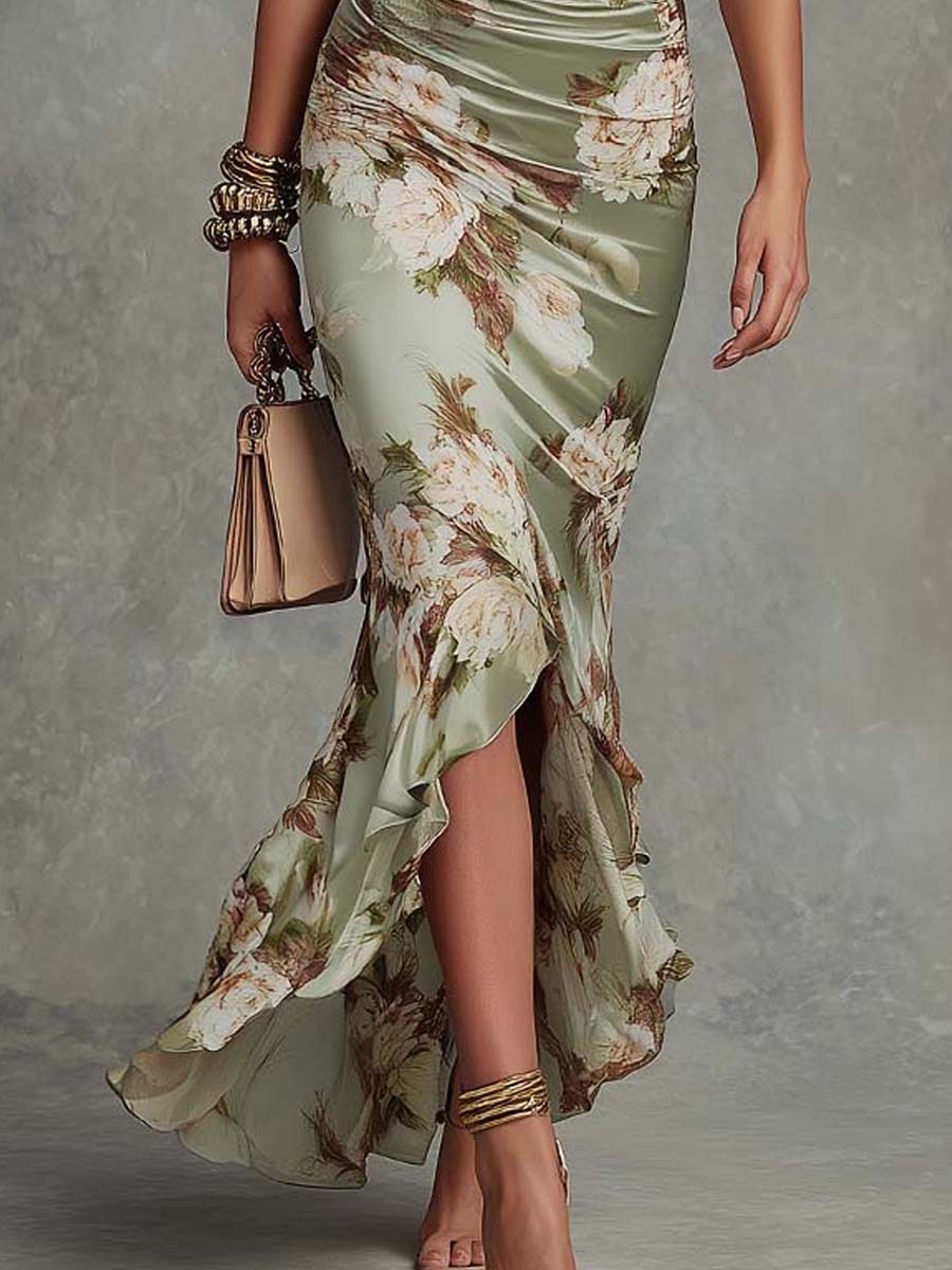 Anna - Women's Floral Wrap Maxi Dress