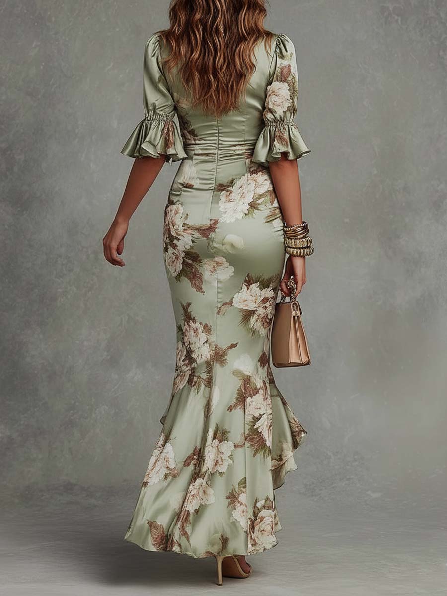 Anna - Women's Floral Wrap Maxi Dress