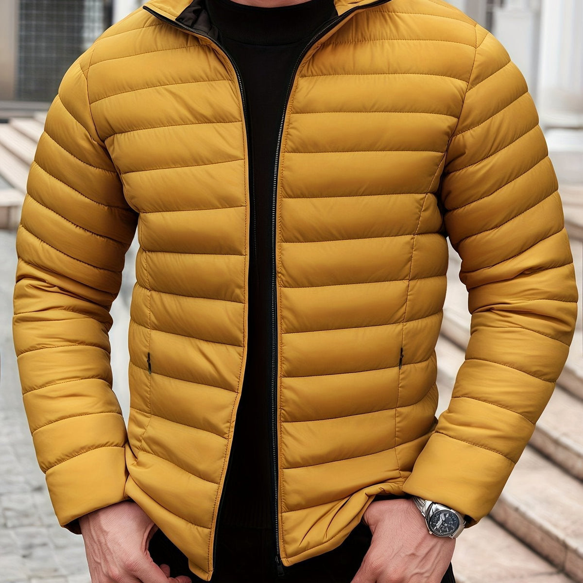 Jackson | Lightweight Quilted Puffer Jacket with Zipped Pockets