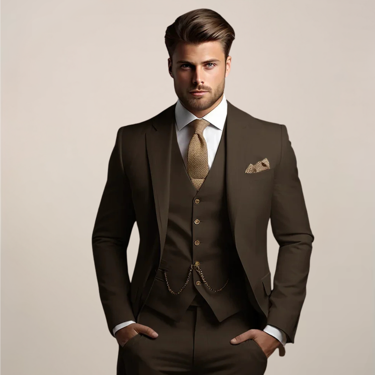 Anthony | Modern Three-Piece Wedding Suit