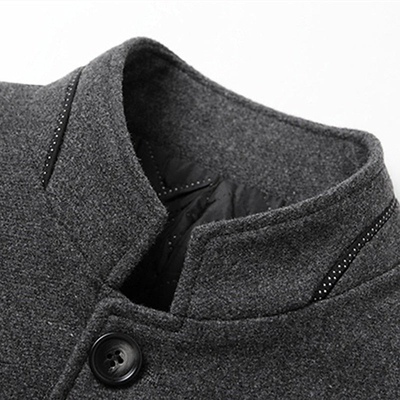Richard | Elegant Stand-Collar Trench Coat