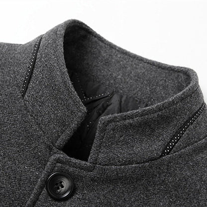 Richard | Elegant Stand-Collar Trench Coat