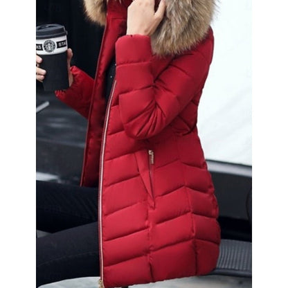 Aurora | Winter Puffer Jacket with Hood and Shaped Waist