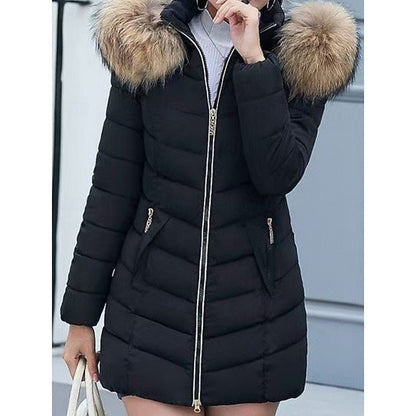 Aurora | Winter Puffer Jacket with Hood and Shaped Waist