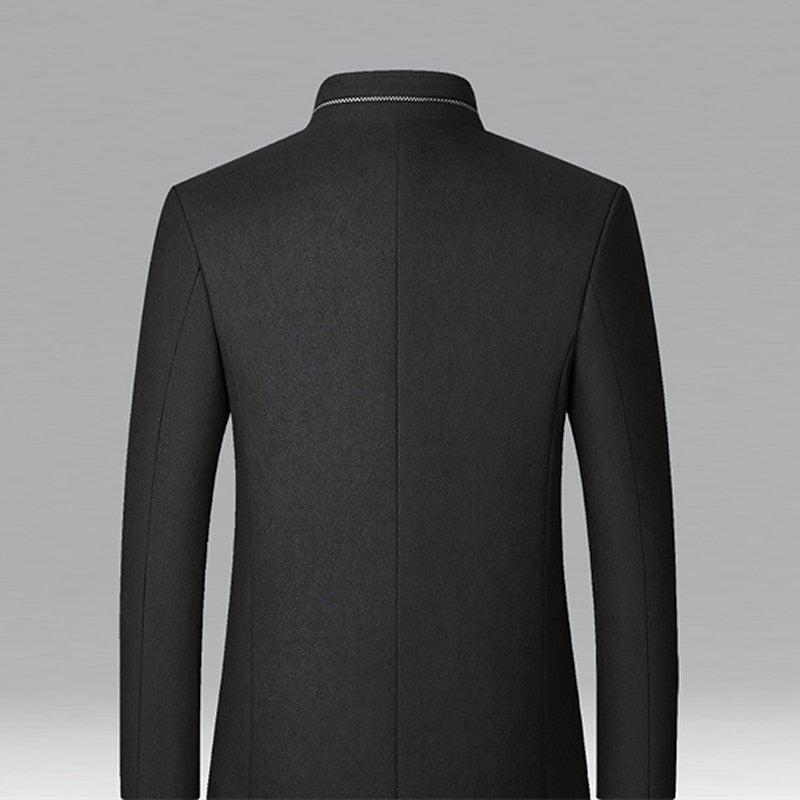 Richard | Elegant Stand-Collar Trench Coat