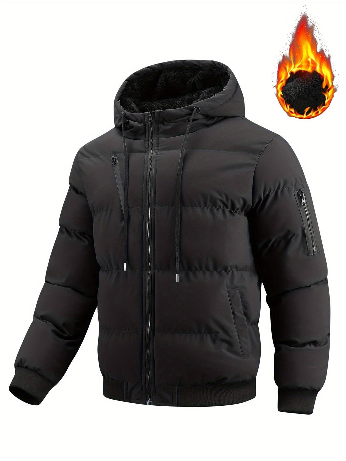 Lukas | Winter Hooded Puffer Jacket with Soft Padding