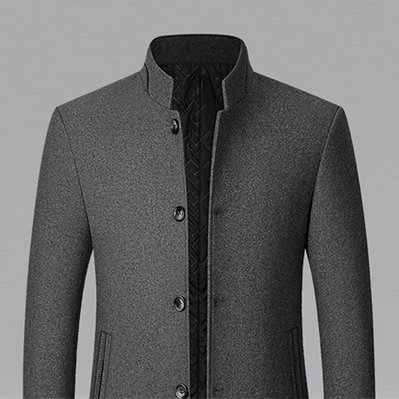 Richard | Elegant Stand-Collar Trench Coat