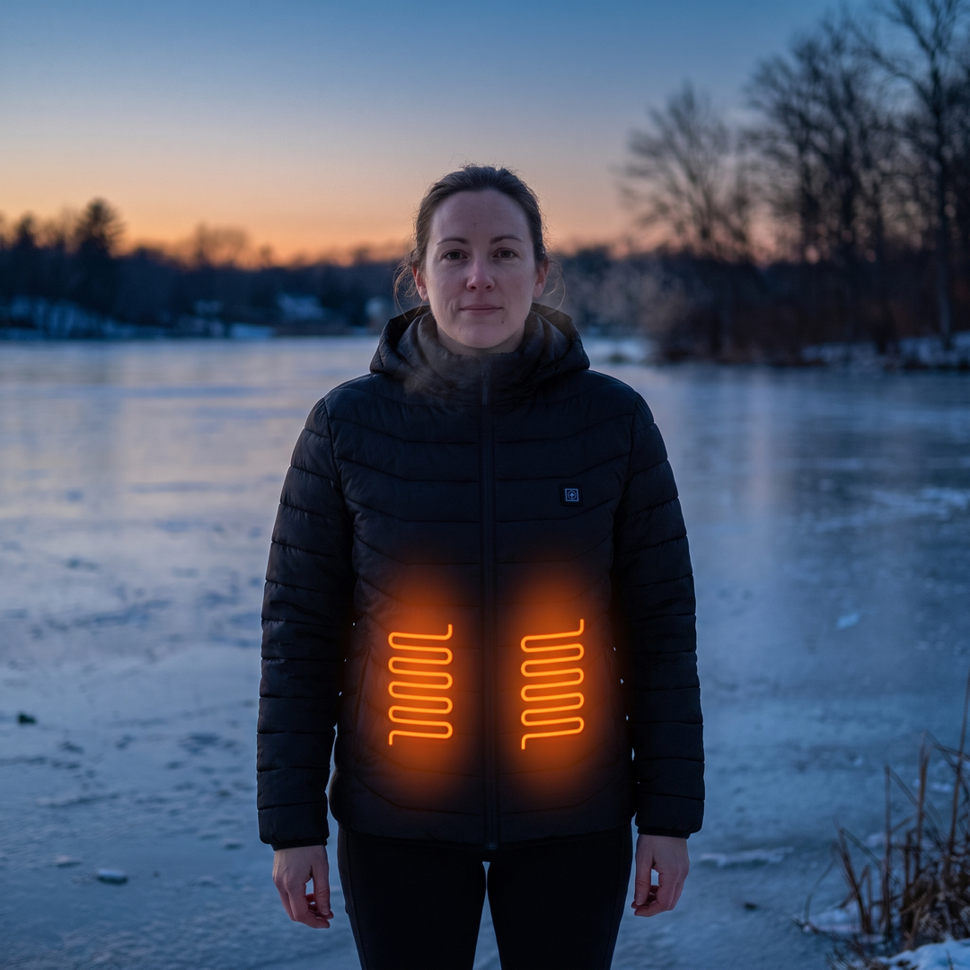 Heated Jacket Waterproof & USB Powered for Men & Women - 9 Heat Zones