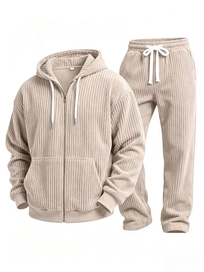Clifton | Men's Corduroy Hoodie Tracksuit Set
