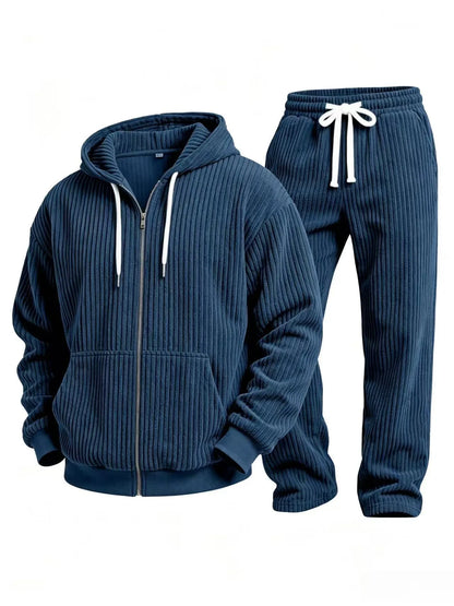 Clifton | Men's Corduroy Hoodie Tracksuit Set