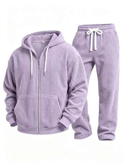 Clifton | Men's Corduroy Hoodie Tracksuit Set